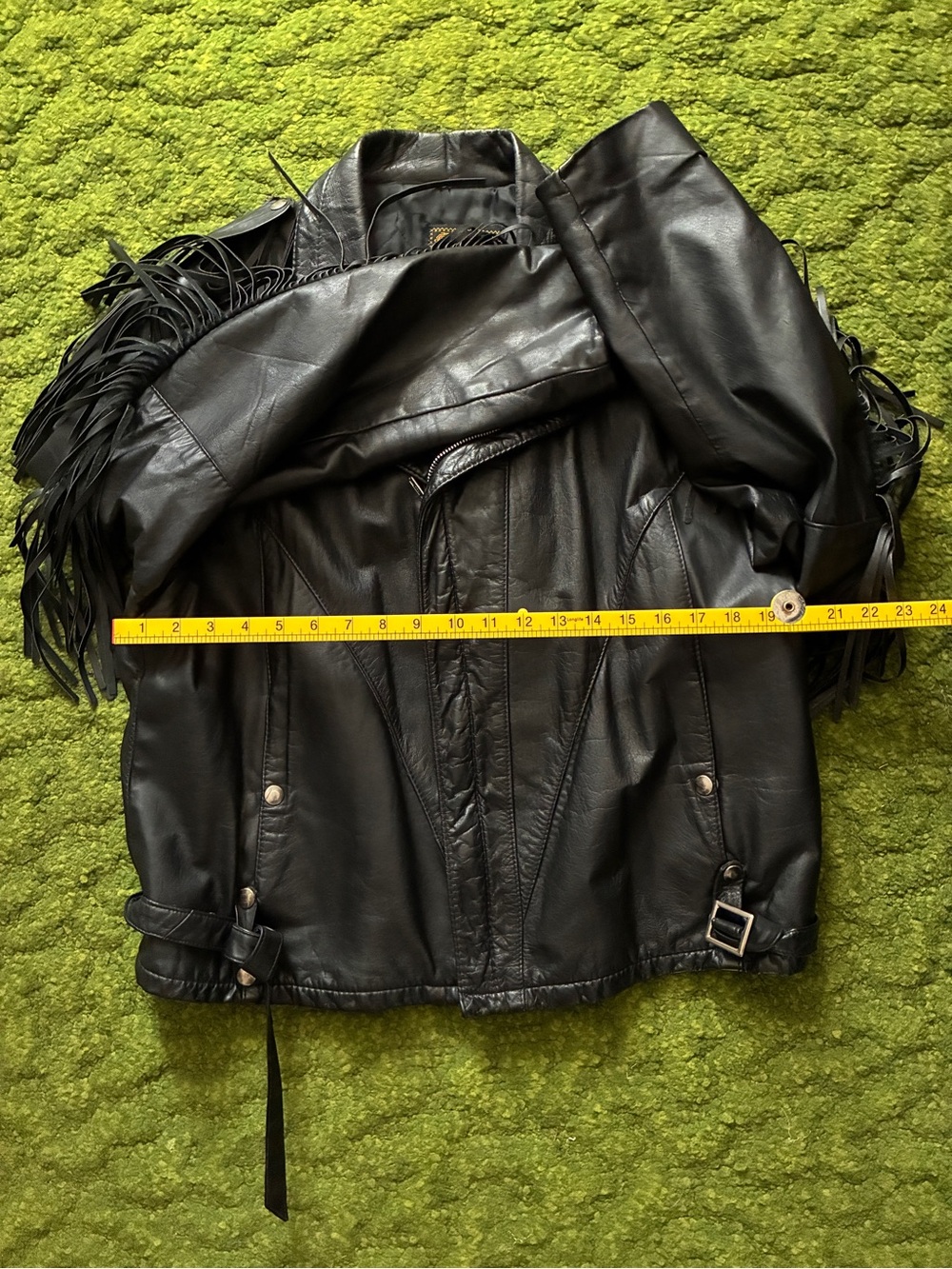 Vintage Reed Sportswear Fringe Leather Jacket with Conchos - Picture 15 of 15